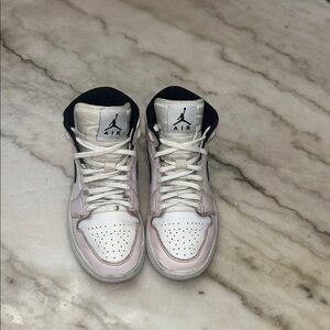 Nike White and Pink Athletic Sneakers